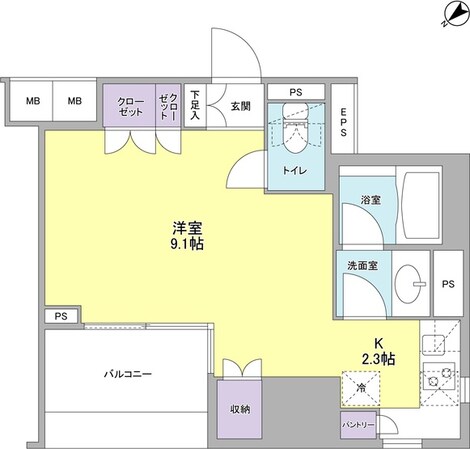 コンフォリア池袋ＤＥＵＸの物件間取画像